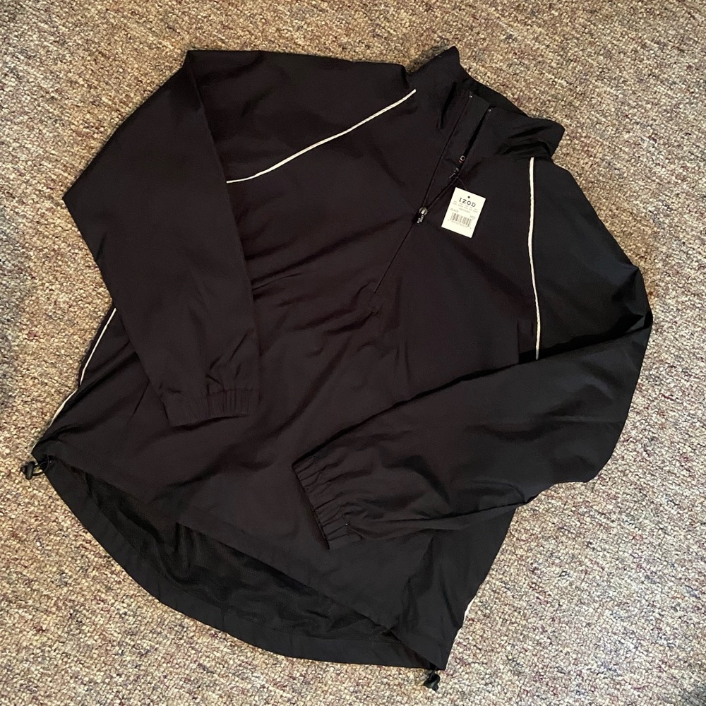 NWT IZOD QUARTER ZIP WINDBREAKER